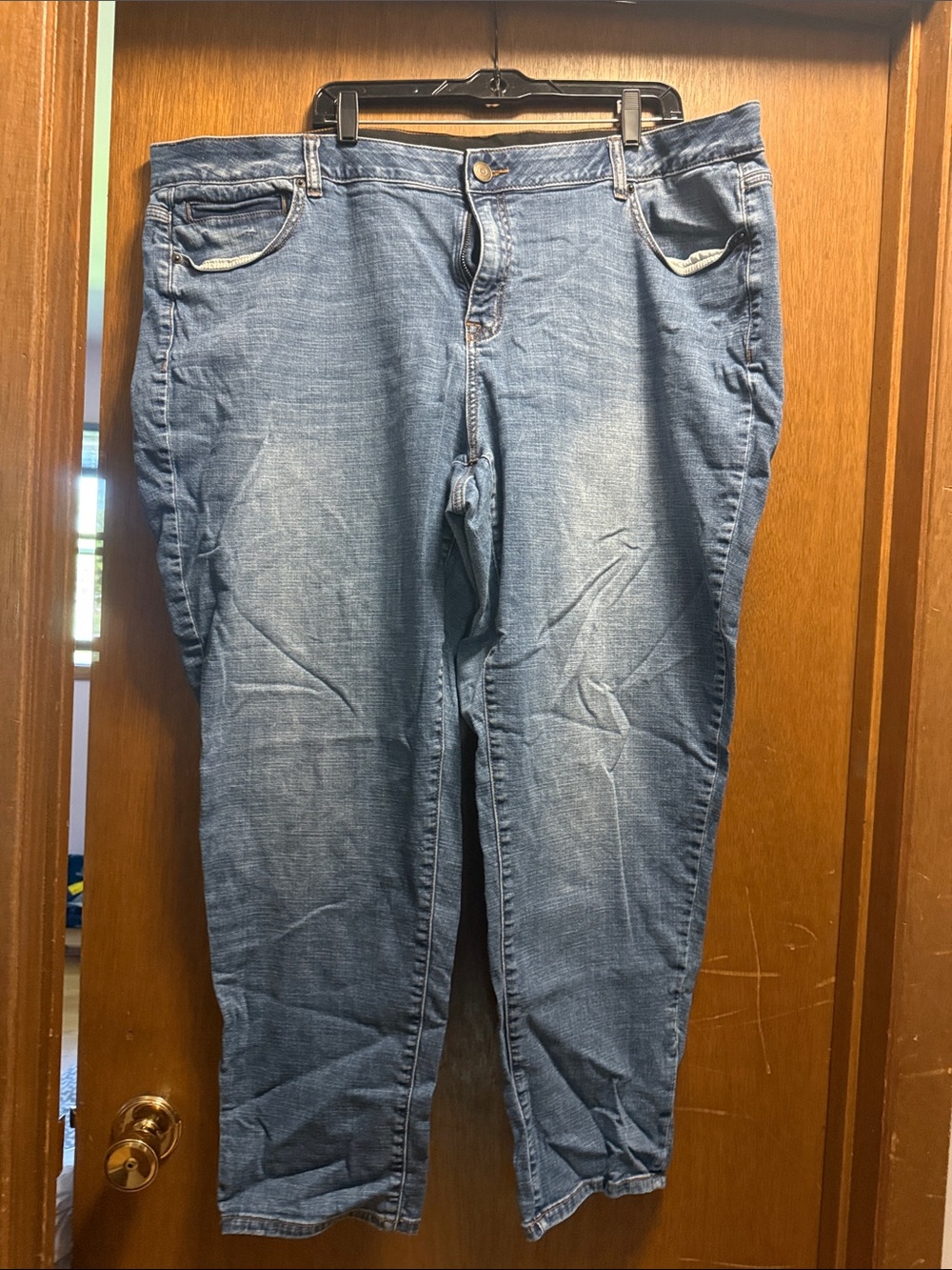 Lane Bryant Straight Leg Women's Denim Jeans - Light Blue Wash